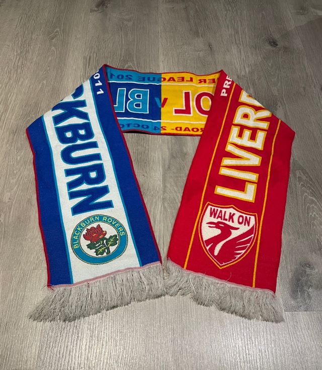 Bufanda Liverpool - Blackburn nueva