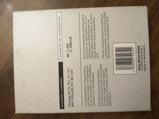 CINTA MAQUINA ESCRIBIR ELECTRICA OLIMPIA