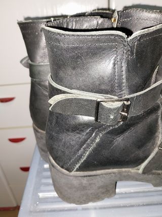 Stivali biker pelle neri