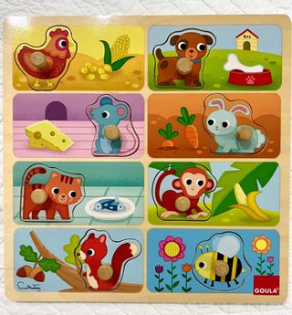 mi primer puzzle de madera. 12-18meses