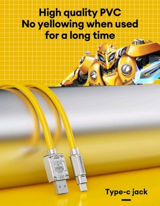 Cable USB-C carga rápida TRANSFORMERS