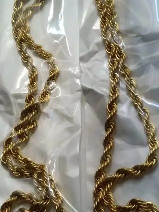 COLLAR ACERO INOXIDABLE DORADO GRUESO
