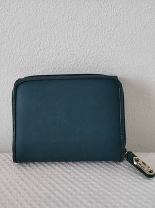 Portafoglio in similpelle blu, nuovo con scatola