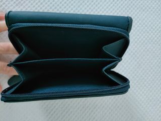 Portafoglio in similpelle blu, nuovo con scatola