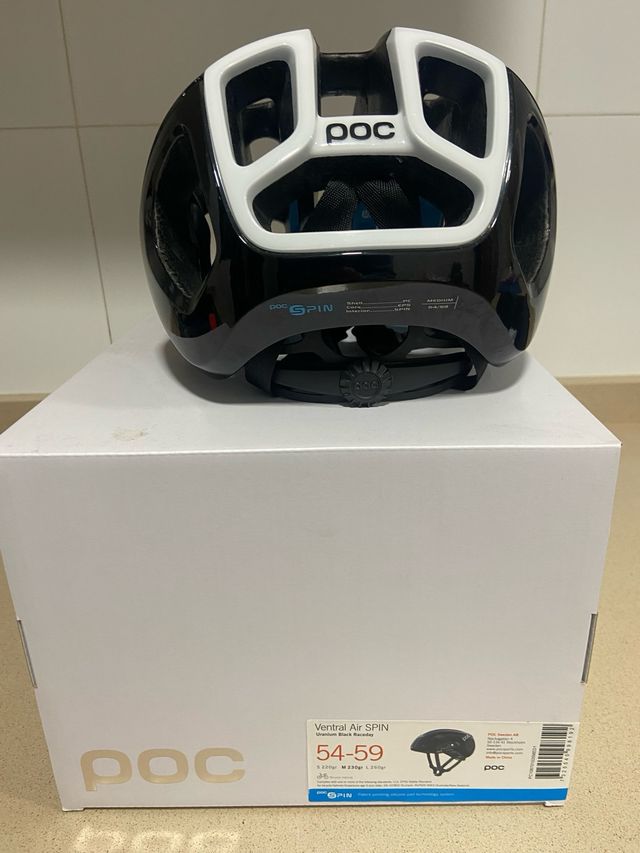 Casco POC Ventral Air SPIN negro blanco