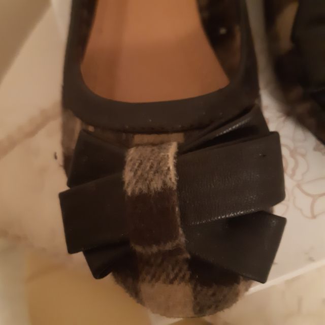 Ballerine in tessuto tartan