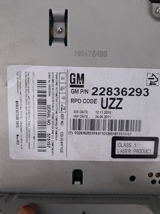 Consola Opel Insignia .