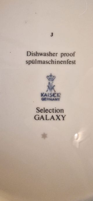 Vajilla Kaiser modelo Galaxy