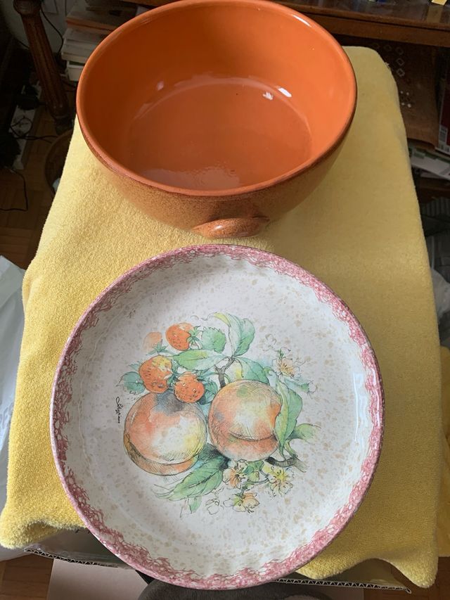 risottiera terracotta + tortiera x crostata NUOVI