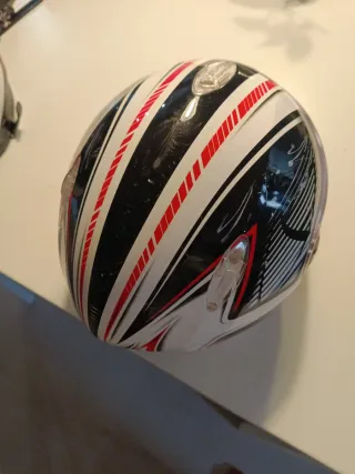 Casco moto niño