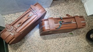 Maletas antiguas marrones piel