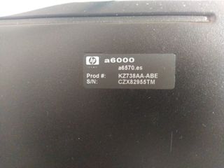 PC HP Pavilion a6000 8gb RAM 1000gb HDD 