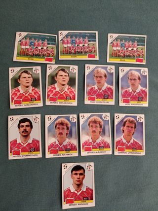 12 Cromos ITALIA 90⚡️PANINI⚡ SSSR⚡️Mundial fútbol