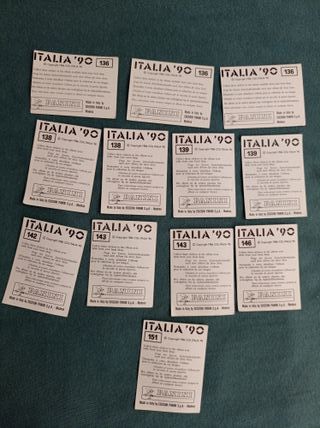 12 Cromos ITALIA 90⚡️PANINI⚡ SSSR⚡️Mundial fútbol