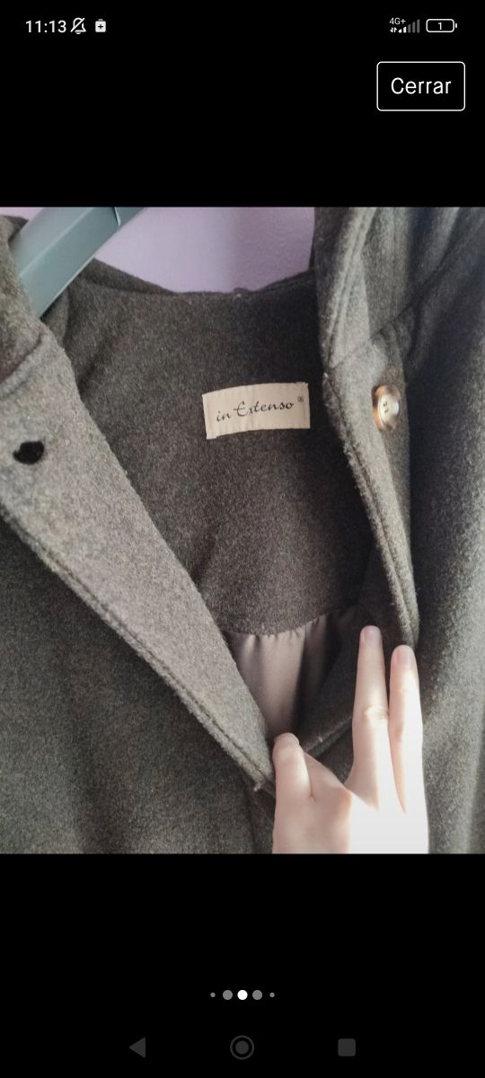 Gabardina desertpunk larga pana hombre xxl