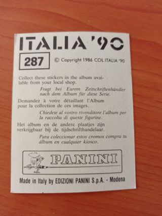 Cromos ITALIA 90⚡️PANINI⚡ Jose Rene Higuita N°287⚡