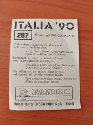 Cromos ITALIA 90⚡️PANINI⚡ Jose Rene Higuita N°287⚡