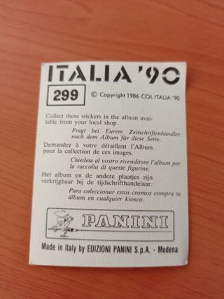 Cromos ITALIA 90⚡️PANINI⚡ Bernardo Redin N°299