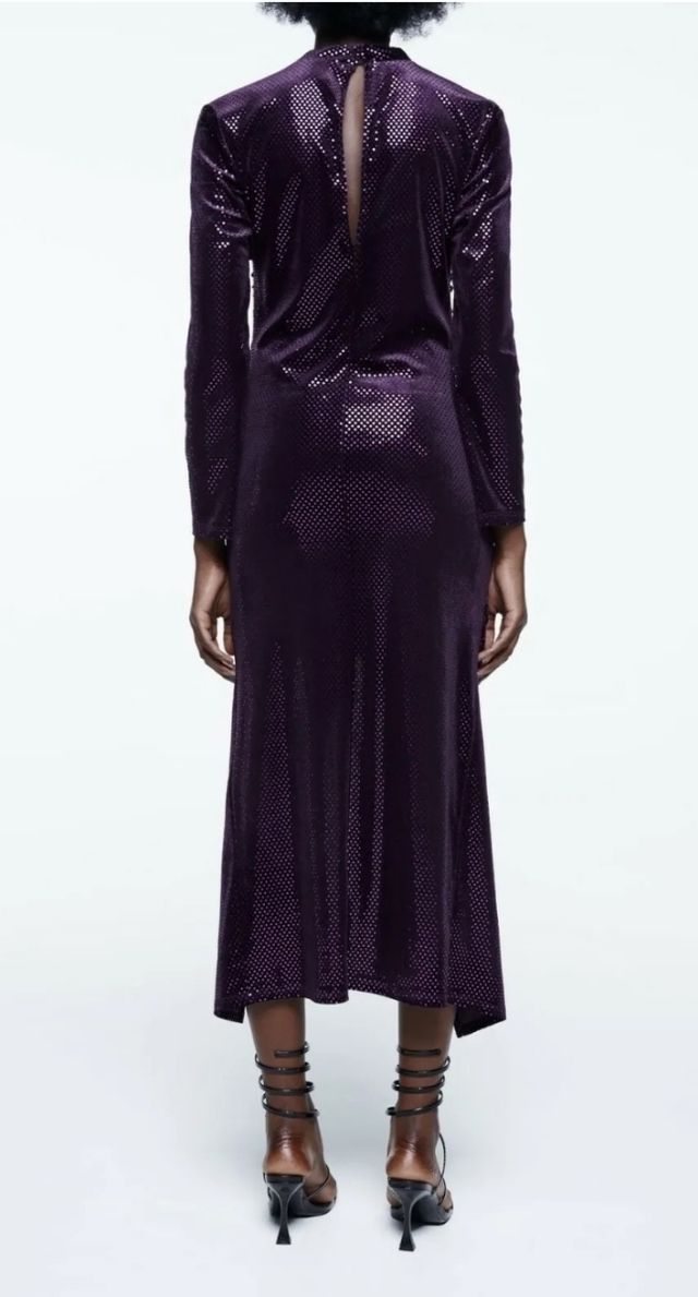 Vestido Zara terciopelo lentejuelas