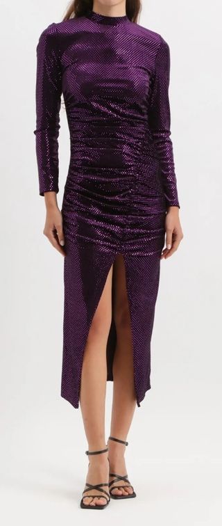 Vestido Zara terciopelo lentejuelas 