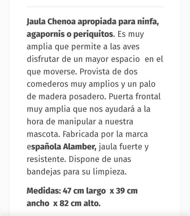 Jaula  Ninfas--Agapornis