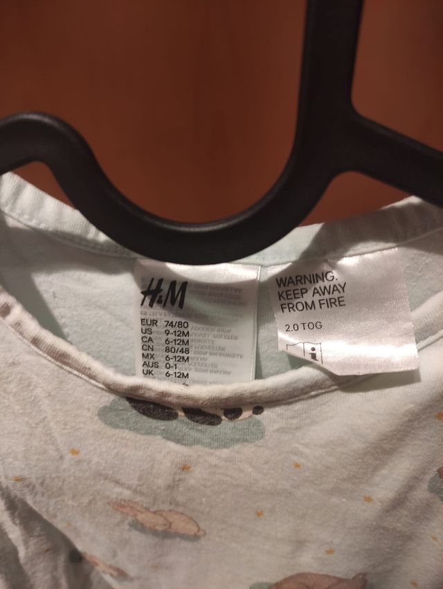 Saco dormir bebé tog 2 H&M Talla 9-12