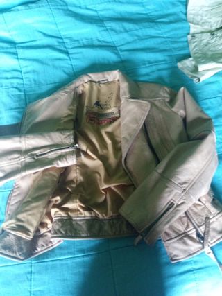 Cazadora cuero vintage