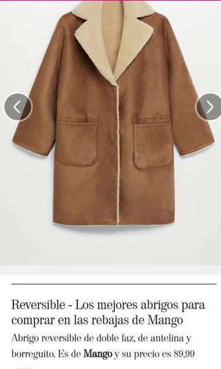Abrigo/chaqueton reversible