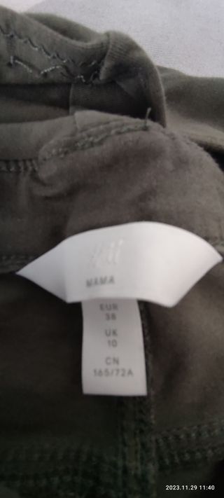 Pantalón caqui embarazo. Talla 38