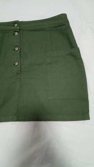 Falda verde Militar Kiabi 