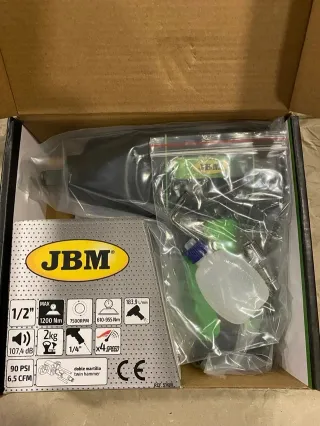 Pistola de impacto JBM 1200 NM de 1/2 pulgada.