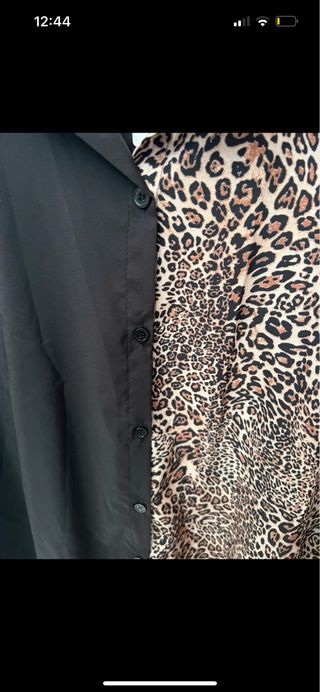 camisa bicolor de mujer