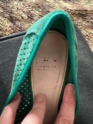zapato yacon verde talla 37