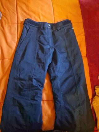 Pantalones mujer para esquiar, nieve.
