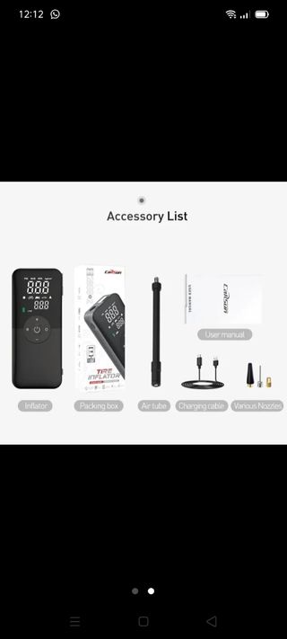 Hinchador inflador eléctrico digital inalámbrico