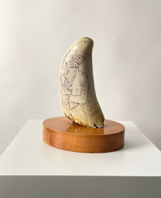 colmillo de cachalote réplica vintage