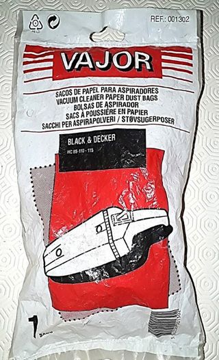 Saco 001302 de aspirador Black&Decker HC85-110-115