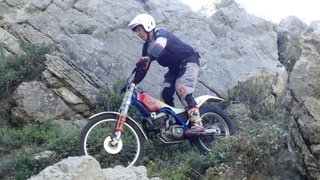 Moto de trial postclásica Mecatecno Skywalker '89