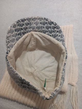 bufanda y gorro beneton nuevo