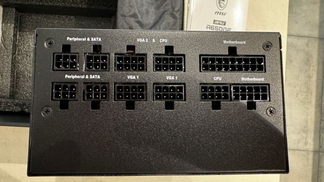 Fuente modular MSI MPG A650GF 650W 80 Plus Gold