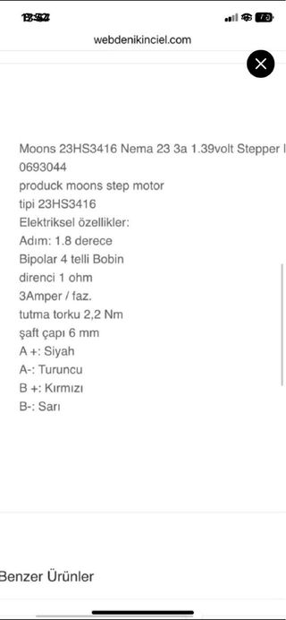 lote de 5 motores cnc steppper nema 23 paso a paso