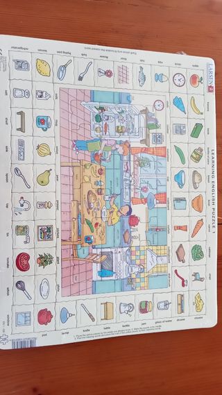 Puzzle Infantil Learning English