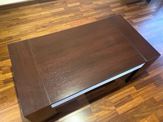 Mesa centro salón color wengué