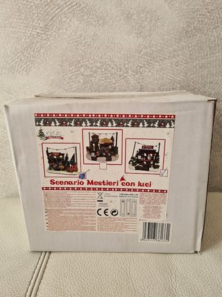 scenario mestieri con luce (presepe )