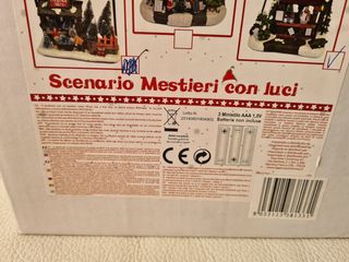 scenario mestieri con luce (presepe )