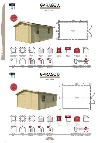 Garaje de madera 30m2 almacén 