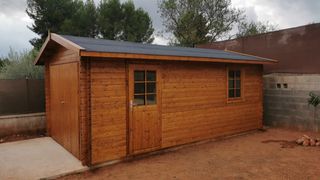 Garaje de madera 30m2 almacén 