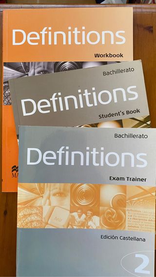 Libros de Ingles Definitions SIN USAR