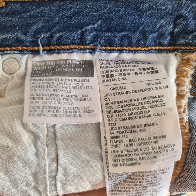LEVI´S 501® JEANS SHORT ALGODON DENIM TALLA 24
