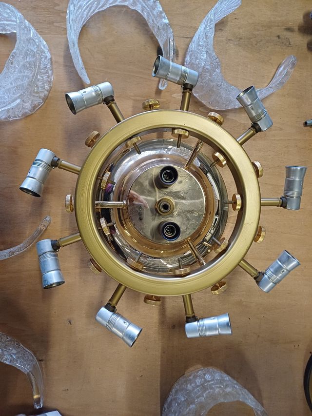 😎🤡 PLAFONIERA VINTAGE 11LUCI DIA65🙈💝